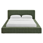 Modway Luma Chenille Upholstered King Platform Bed Frame