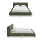 Modway Luma Chenille Upholstered King Platform Bed Frame