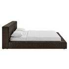 Modway Luma Chenille Upholstered King Platform Bed Frame