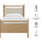 Modway Leni Twin Size Wood Platform Bed Frame