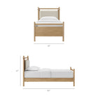 Modway Leni Twin Size Wood Platform Bed Frame
