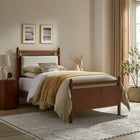 Modway Leni Twin Size Wood Platform Bed Frame