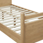 Modway Leni Twin Size Vegan Leather and Wood Platform Bed Frame