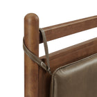 Modway Leni Twin Size Vegan Leather and Wood Platform Bed Frame