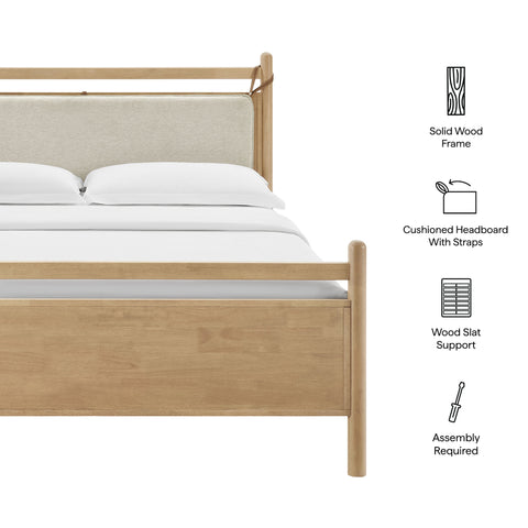 Modway Leni Full Size Wood Platform Bed Frame