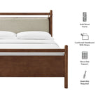 Modway Leni Queen Size Wood Platform Bed Frame