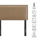 Modway Camille Upholstered Linen Blend Twin Size Headboard