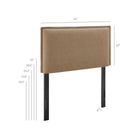 Modway Camille Upholstered Linen Blend Twin Size Headboard