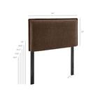 Modway Camille Upholstered Linen Blend Twin Size Headboard