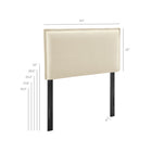Modway Camille Upholstered Linen Blend Twin Size Headboard