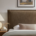 Modway Camille Striped Linen Blend Twin Size Headboard