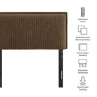 Modway Camille Striped Linen Blend Twin Size Headboard