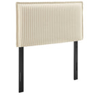 Modway Camille Striped Linen Blend Twin Size Headboard