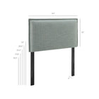 Modway Camille Striped Linen Blend Twin Size Headboard