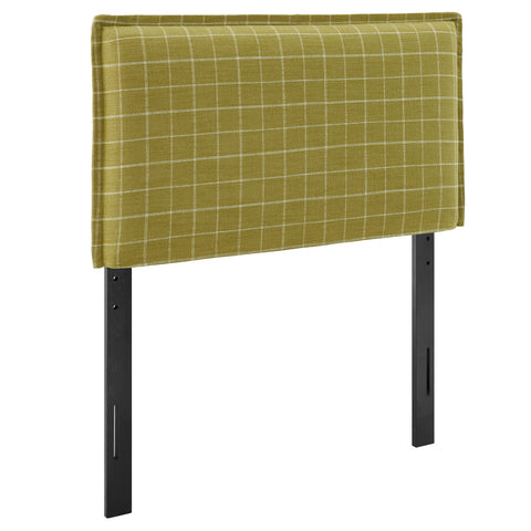 Modway Camille Checkered Linen Blend Twin Size Headboard