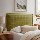 Modway Camille Checkered Linen Blend Twin Size Headboard