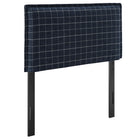 Modway Camille Checkered Linen Blend Twin Size Headboard
