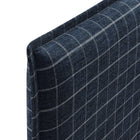 Modway Camille Checkered Linen Blend Twin Size Headboard