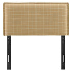 Modway Camille Checkered Linen Blend Twin Size Headboard
