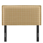 Modway Camille Checkered Linen Blend Twin Size Headboard