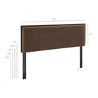 Modway Camille Upholstered Linen Blend Full Size Headboard
