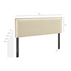 Modway Camille Upholstered Linen Blend Full Size Headboard