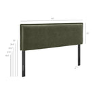 Modway Camille Upholstered Linen Blend Full Size Headboard