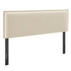 Modway Camille Striped Linen Blend Full Size Headboard