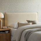 Modway Camille Striped Linen Blend Queen Size Headboard