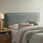 Modway Camille Striped Linen Blend Queen Size Headboard