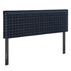 Modway Camille Checkered Linen Blend Queen Size Headboard