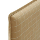 Modway Camille Checkered Linen Blend Queen Size Headboard