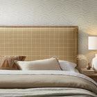 Modway Camille Checkered Linen Blend Queen Size Headboard
