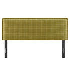 Modway Camille Checkered Linen Blend King Size Headboard