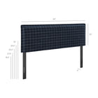 Modway Camille Checkered Linen Blend King Size Headboard