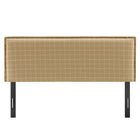 Modway Camille Checkered Linen Blend King Size Headboard