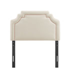 Modway Magnolia Stain-Resistant Performance Velvet Twin Size Headboard
