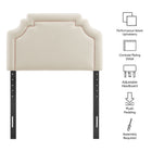 Modway Magnolia Stain-Resistant Performance Velvet Twin Size Headboard