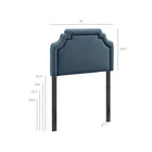 Modway Magnolia Stain-Resistant Performance Velvet Twin Size Headboard
