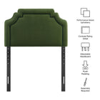 Modway Magnolia Stain-Resistant Performance Velvet Twin Size Headboard