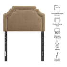 Modway Magnolia Stain-Resistant Performance Velvet Twin Size Headboard