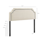 Modway Magnolia Stain-Resistant Performance Velvet Queen Size Headboard