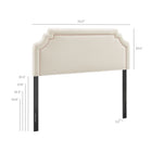 Modway Magnolia Stain-Resistant Performance Velvet Queen Size Headboard