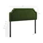 Modway Magnolia Stain-Resistant Performance Velvet Queen Size Headboard