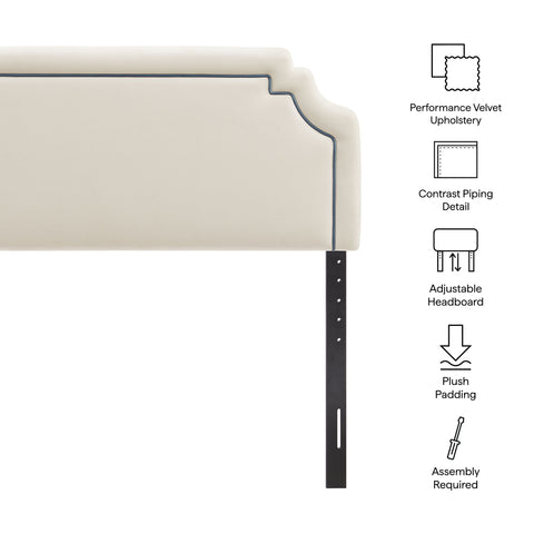 Modway Magnolia Stain-Resistant Performance Velvet King Size Headboard