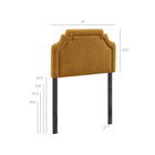 Modway Magnolia Upholstered Fabric Twin Size Headboard