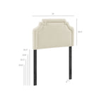 Modway Magnolia Upholstered Fabric Twin Size Headboard