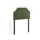 Modway Magnolia Upholstered Fabric Twin Size Headboard