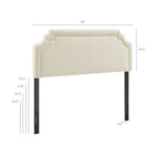 Modway Magnolia Upholstered Fabric Full Size Headboard