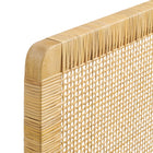 Modway Sandy Wall Mounted Wood and Rattan Twin Size Headboard